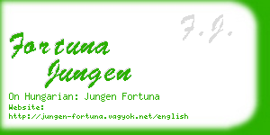 fortuna jungen business card